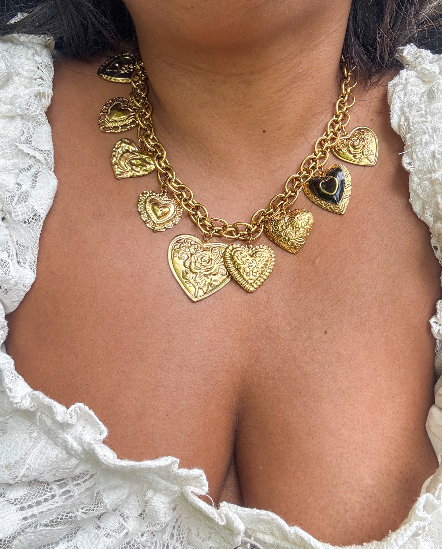 Big Hearts Statemenr Necklace