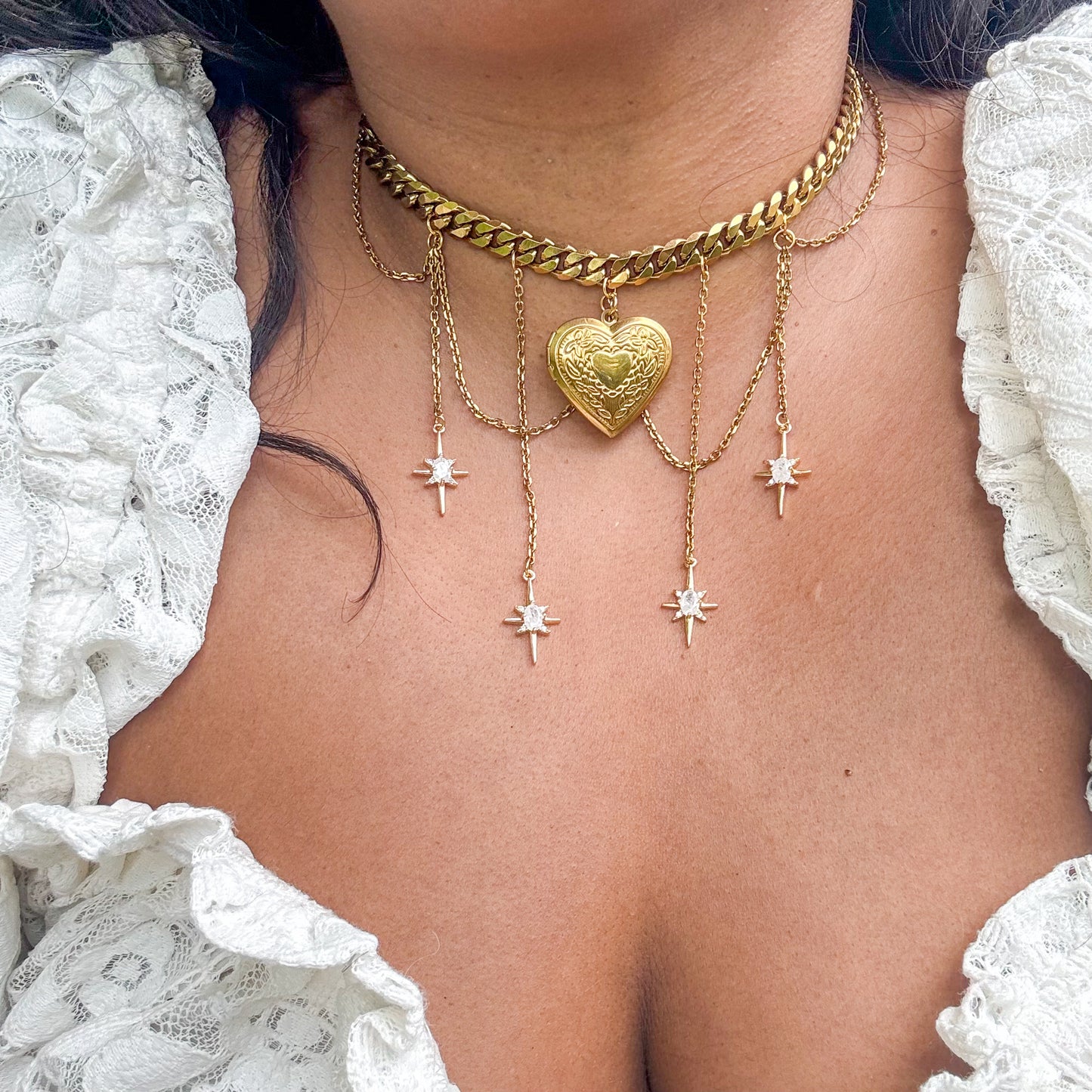 Locket Dangle Choker
