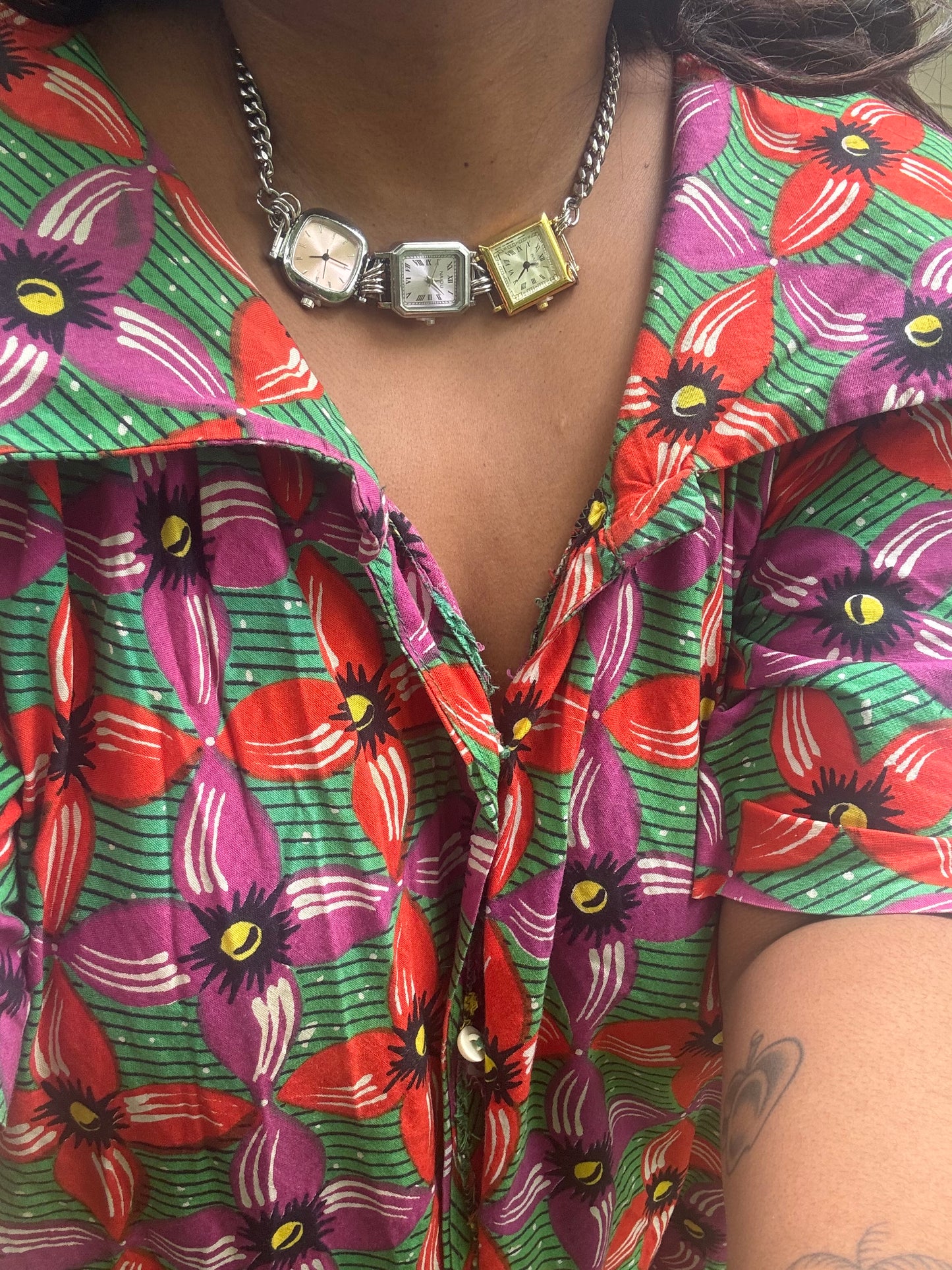Triple Watch Choker