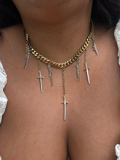 Triple Dagger Choker