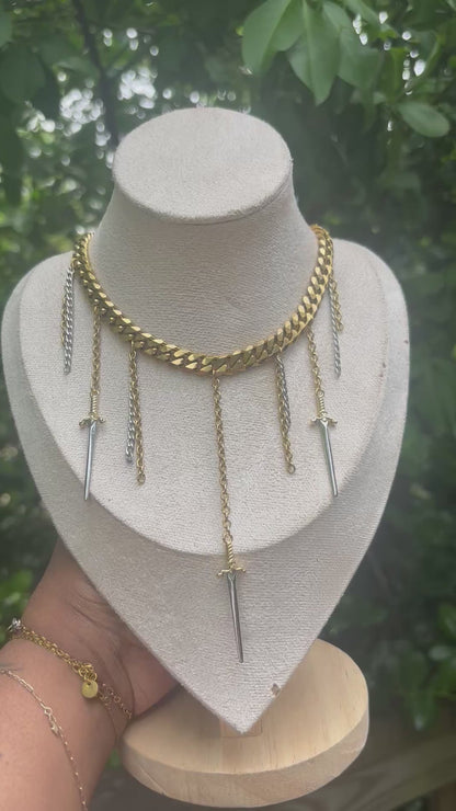 Triple Dagger Choker